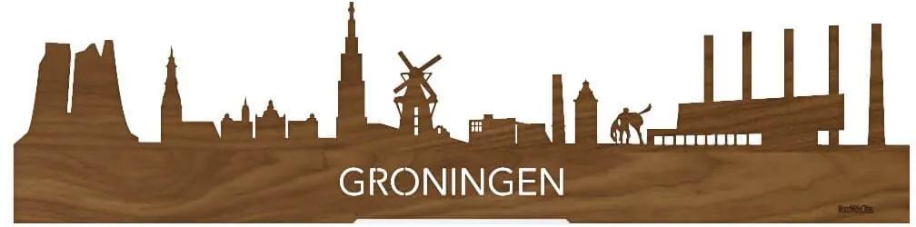 Standing Skyline Oud Groningen Noten - 40 cm