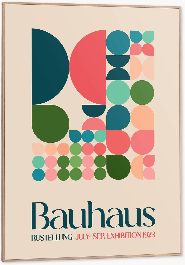 Ingelijste digitale print Bauhaus