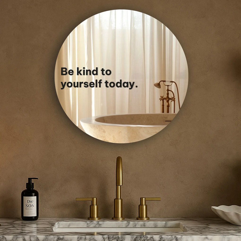 Spiegelsticker S26 – Be kind to yourself today.