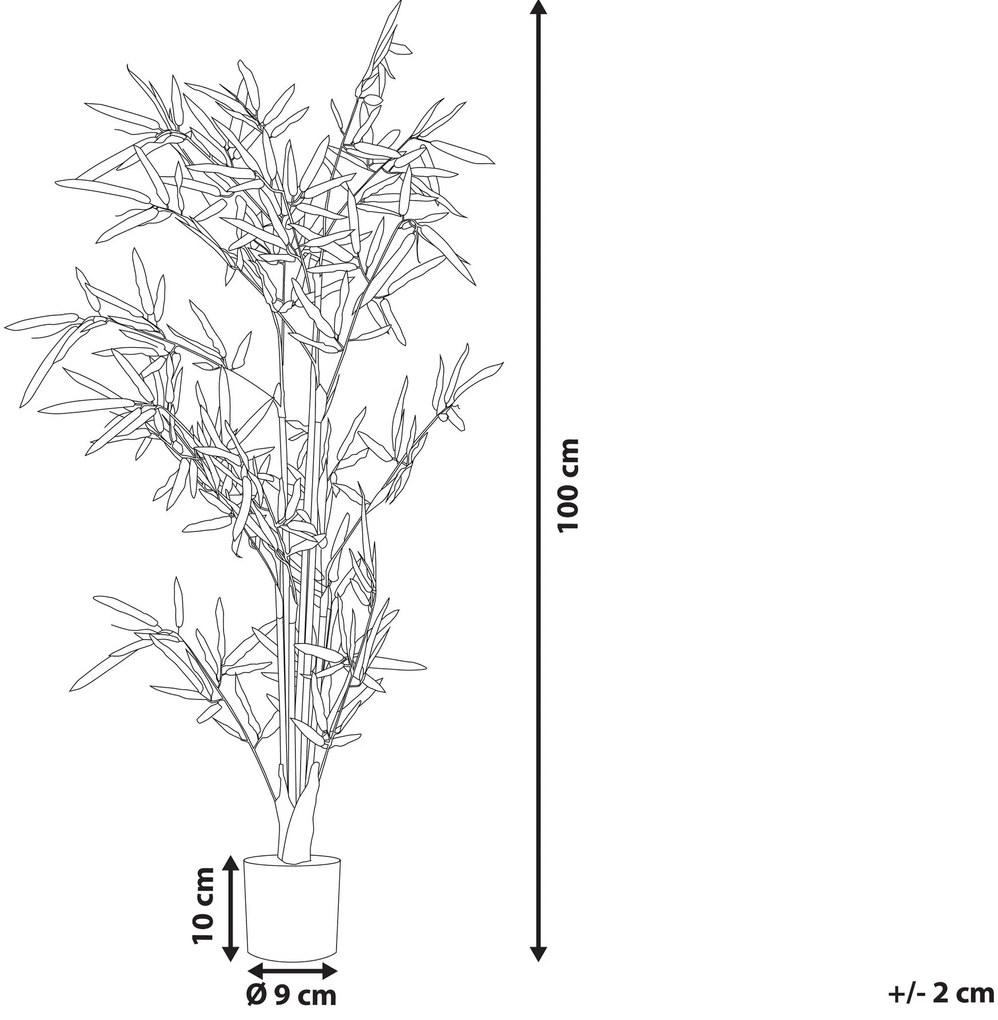 Kunstplant 100 cm BAMBOO Beliani