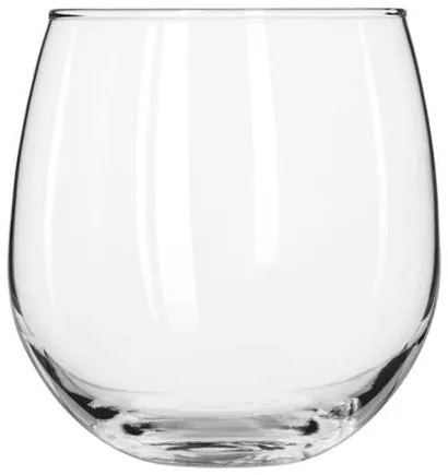 Stemless rode wijnglas (Ø9,7 cm)