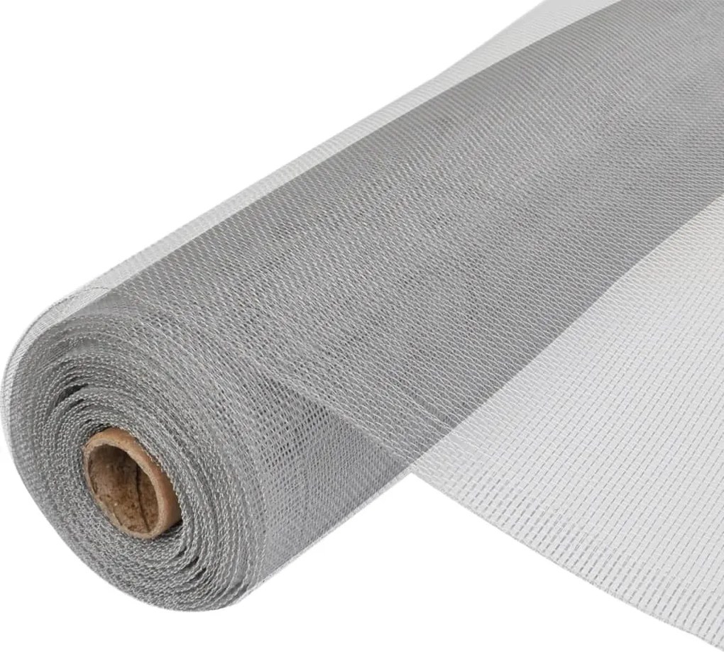 vidaXL Gaas 100x500 cm aluminium zilverkleurig