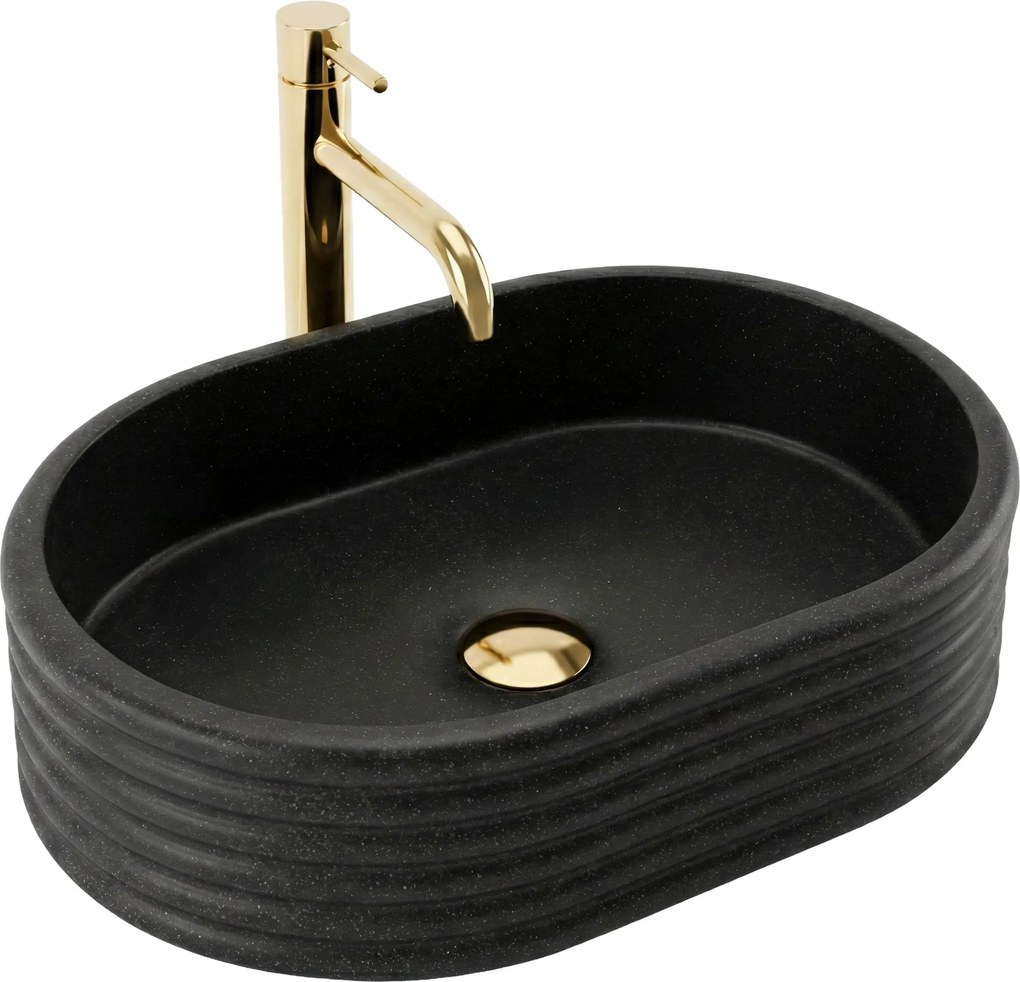 Opzetwastafel Rea Nicoletta Black