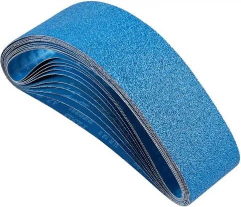 VEVOR Schuurbanden, 100 x 915 mm, 10 stuks (2 stuks met korrel 40/60/80/120/240), van siliciumcarbide, bandschuurpapier, voor metaalbewerking, composietmaterialen en kunststofafwerking