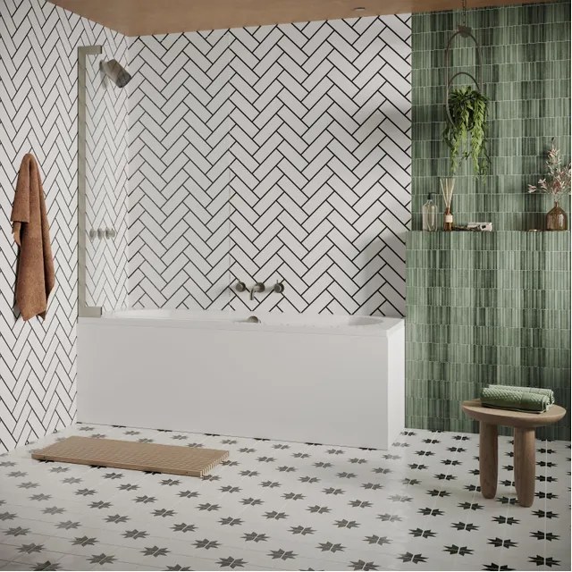 Crosswater Asura scharnierend badscherm - 90x150cm - geborsteld rvs AUBSVC0900