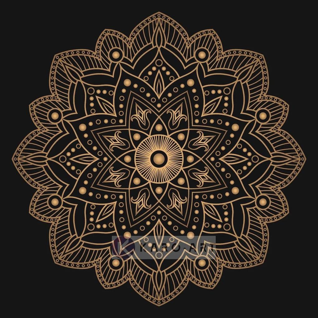 Schilderij - Mandala, bruin