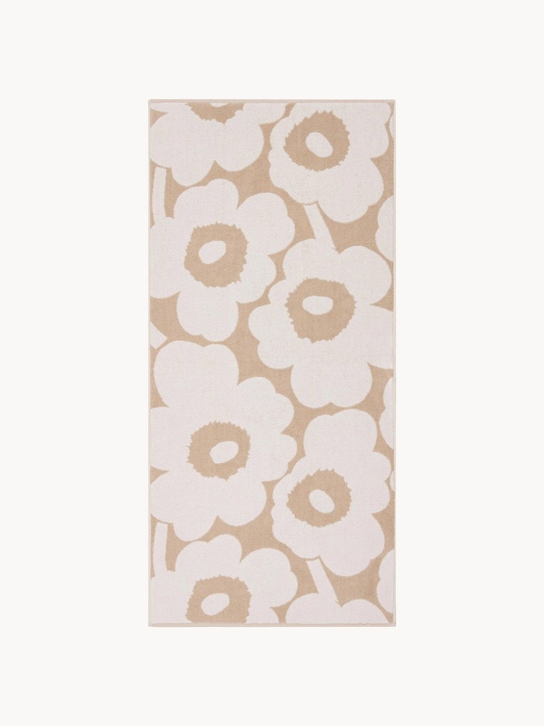 Dubbelzijdig handdoek Unikko van katoen, in verschillende maten