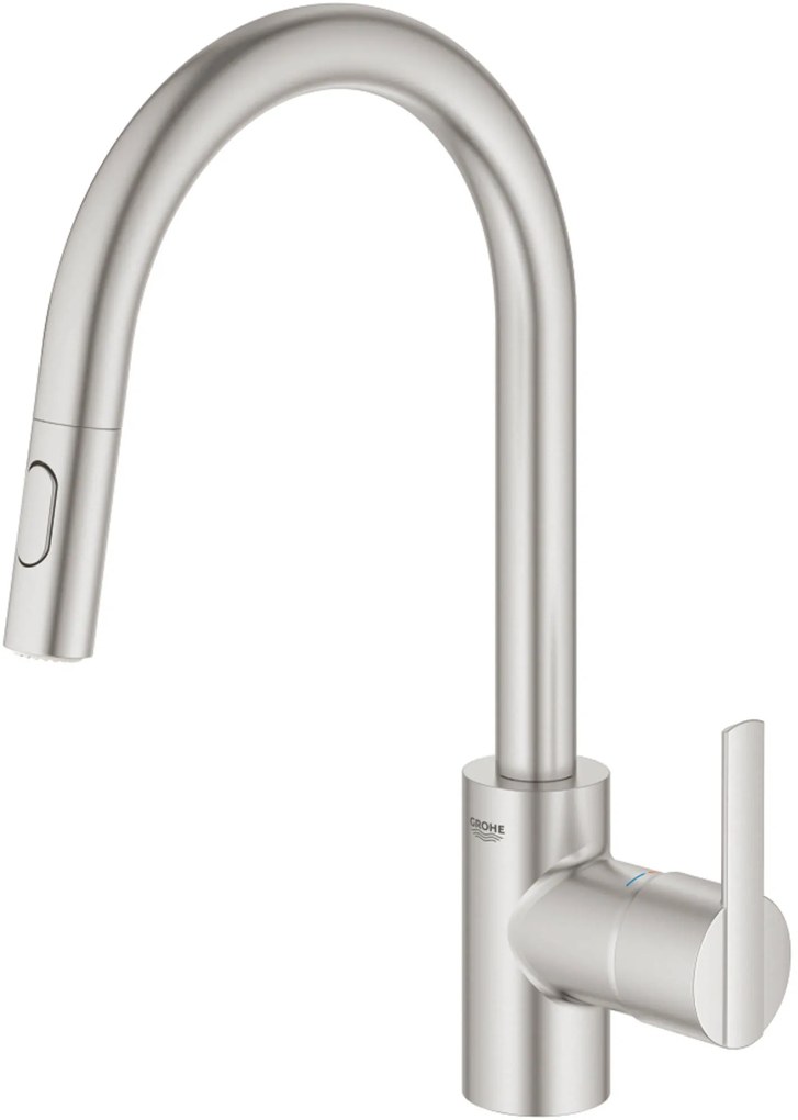 Grohe Feel Quickfix keukenmengkraan RVS