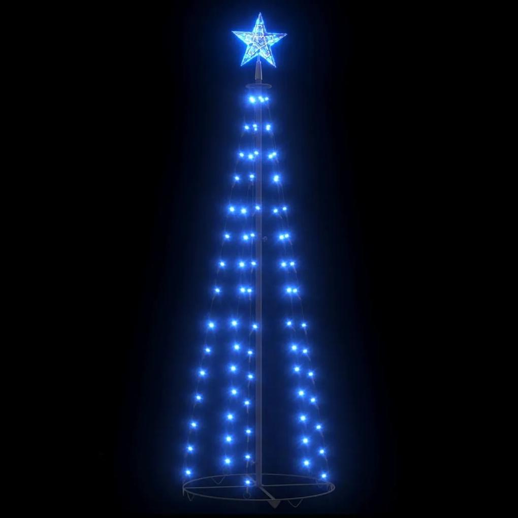 vidaXL Kegelkerstboom 84 LED's 50x150 cm blauw