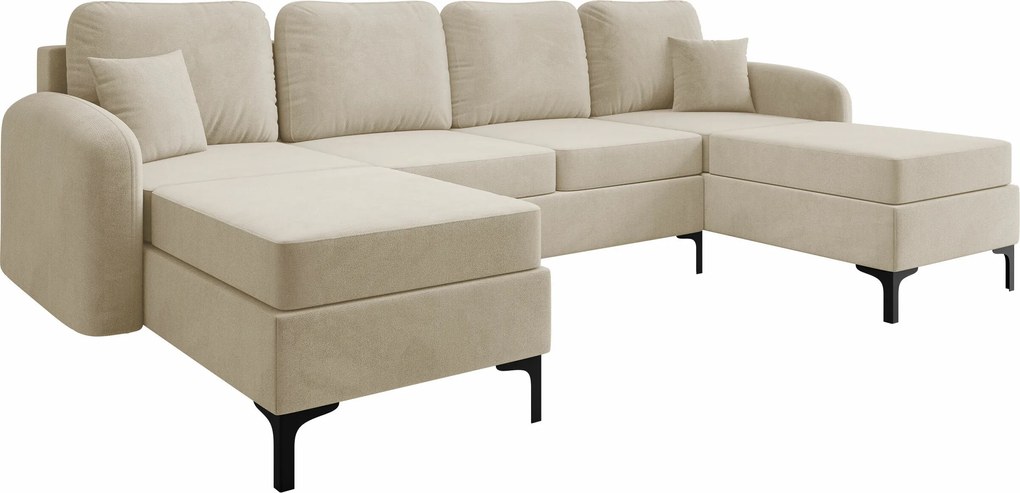 Hoekbank Torlua 104, Aanwezig, Aanwezig, 293x172x96cm, 159 kg, Poten: Metaal, Hout: Grenen