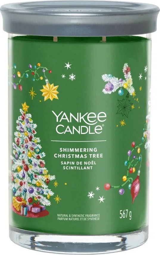 Yankee Candle geurkaars - Shimmering Christmas Tree - Signature Large Tumbler