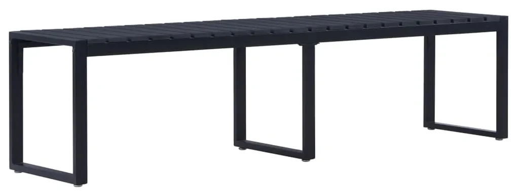 vidaXL Tuinbank 180 cm PS-plaat zwart
