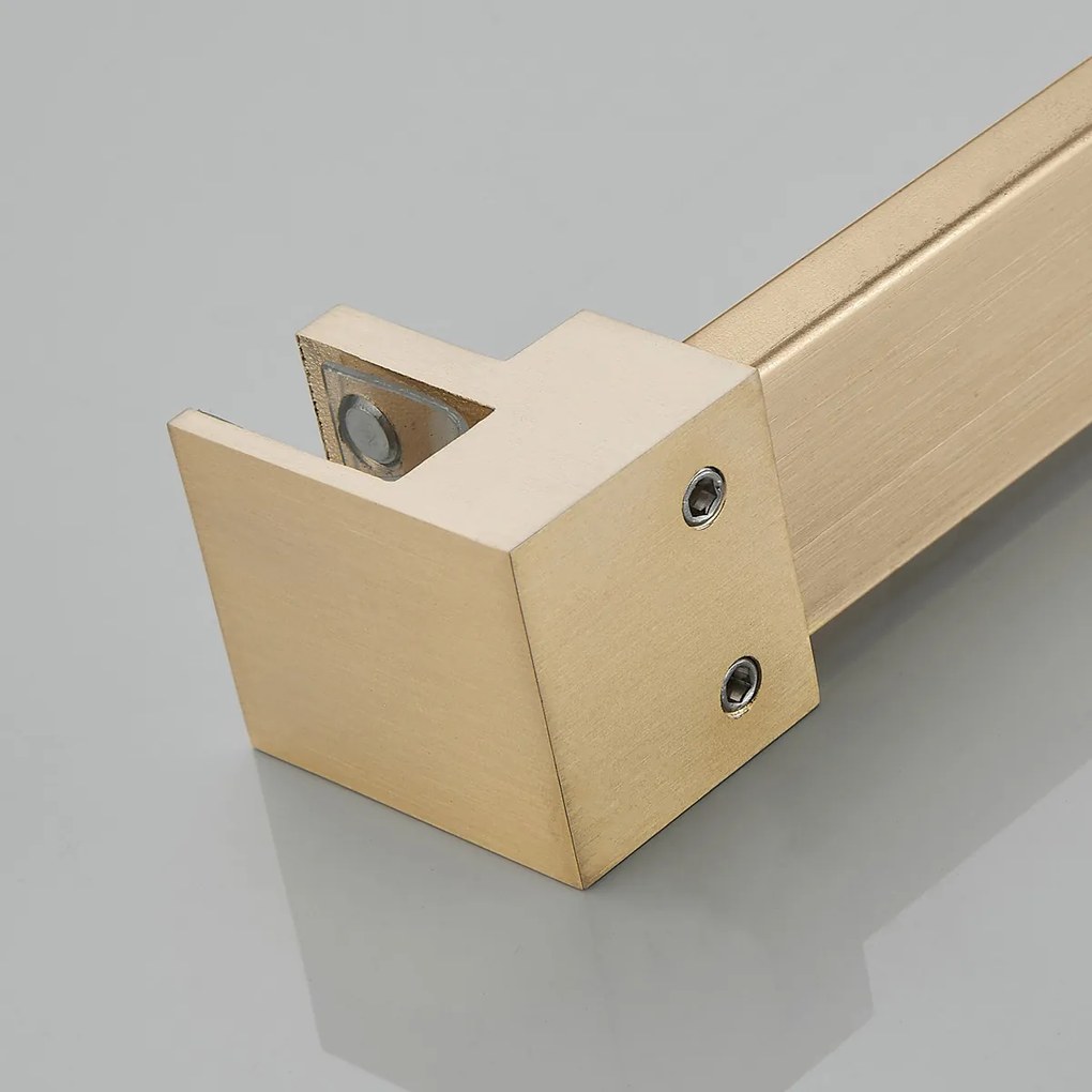 Saniclear Redro stabilisatiestang 100cm incl. muur- en wandbevestiging geborsteld messing - mat goud