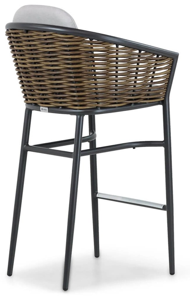 Barset 2 personen 70 cm Aluminium/wicker Grijs Coco Coco Palm