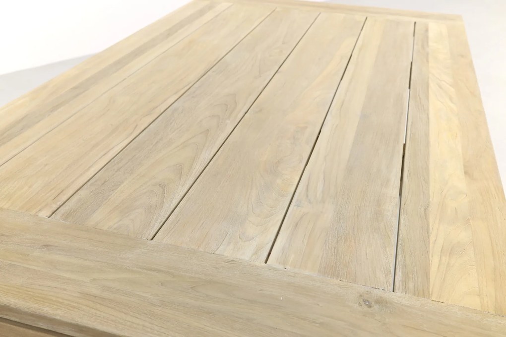 Jasmine Black/Rome 4-persoons dining tuinset 170x100 cm. - Grey teak