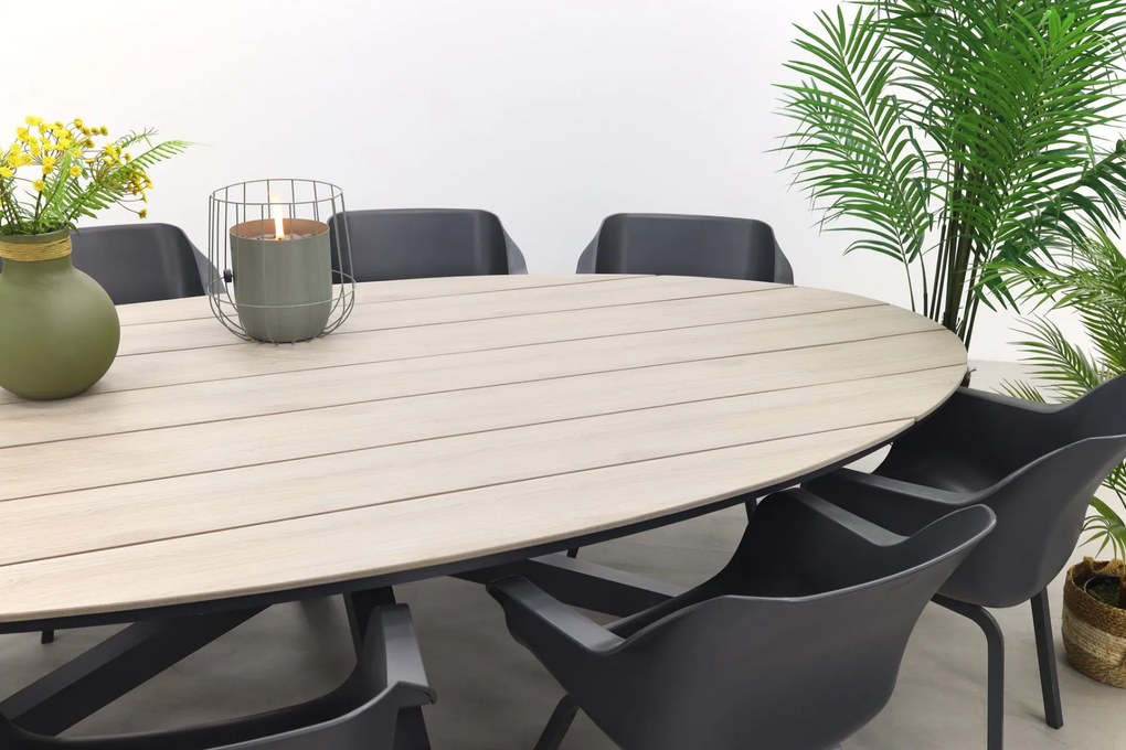 Hartman Sophie Element - Xerix / GI Edison 280x140 cm. tafel - ovale tuinset