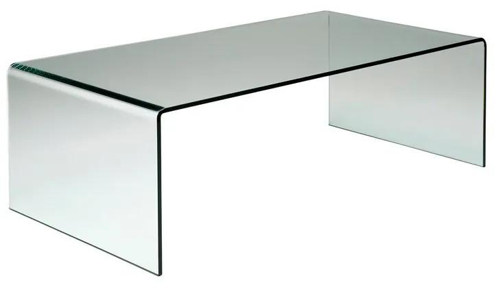 Kare Design Clear Club Salontafel Gebogen Glas 120 Cm - 120 X 60cm.
