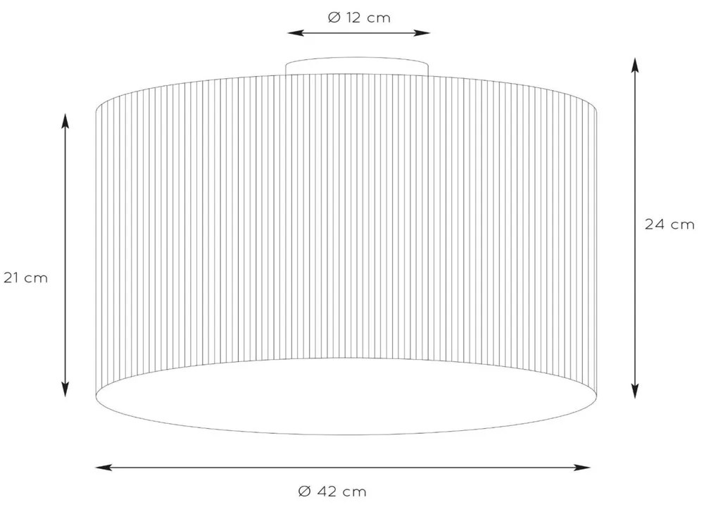 Lucide Magius plafondlamp 42cm E27 rotan