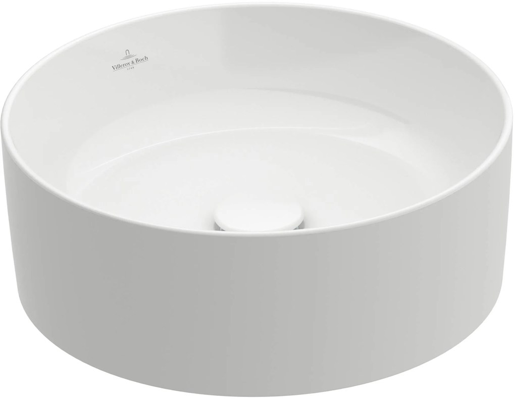 Villeroy & Boch Collaro Opzetwastafel Ø 40x14,5cm wit alpin CeramicPlus