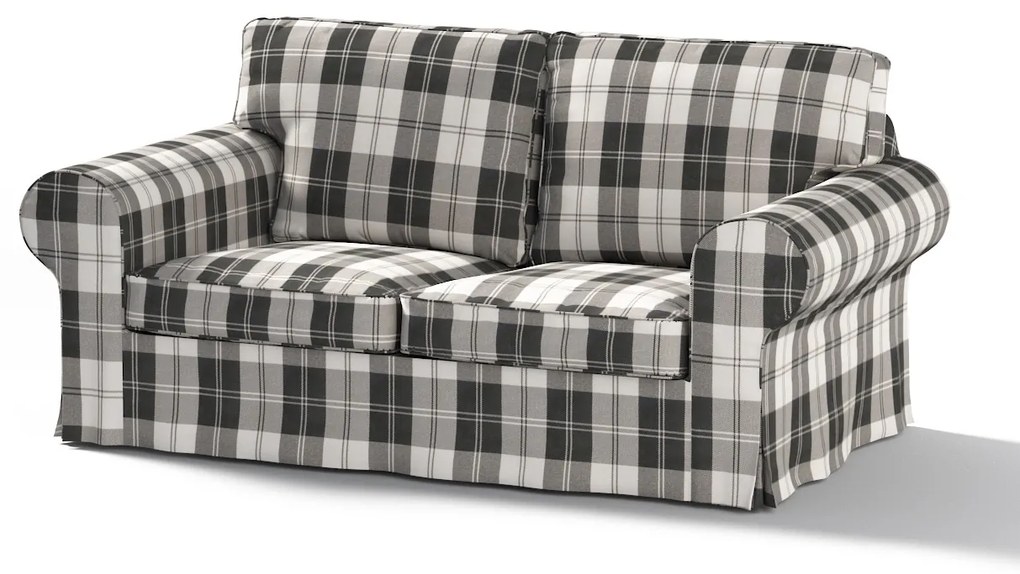 Dekoria IKEA hoes voor Ektorp 2-zits slaapbank - NIEUW model, zwart-wit