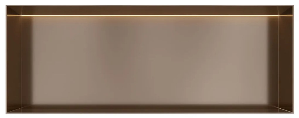 Hotbath &More frameless inbouwnis met verlichting 30x80x10cm tuscan bronze