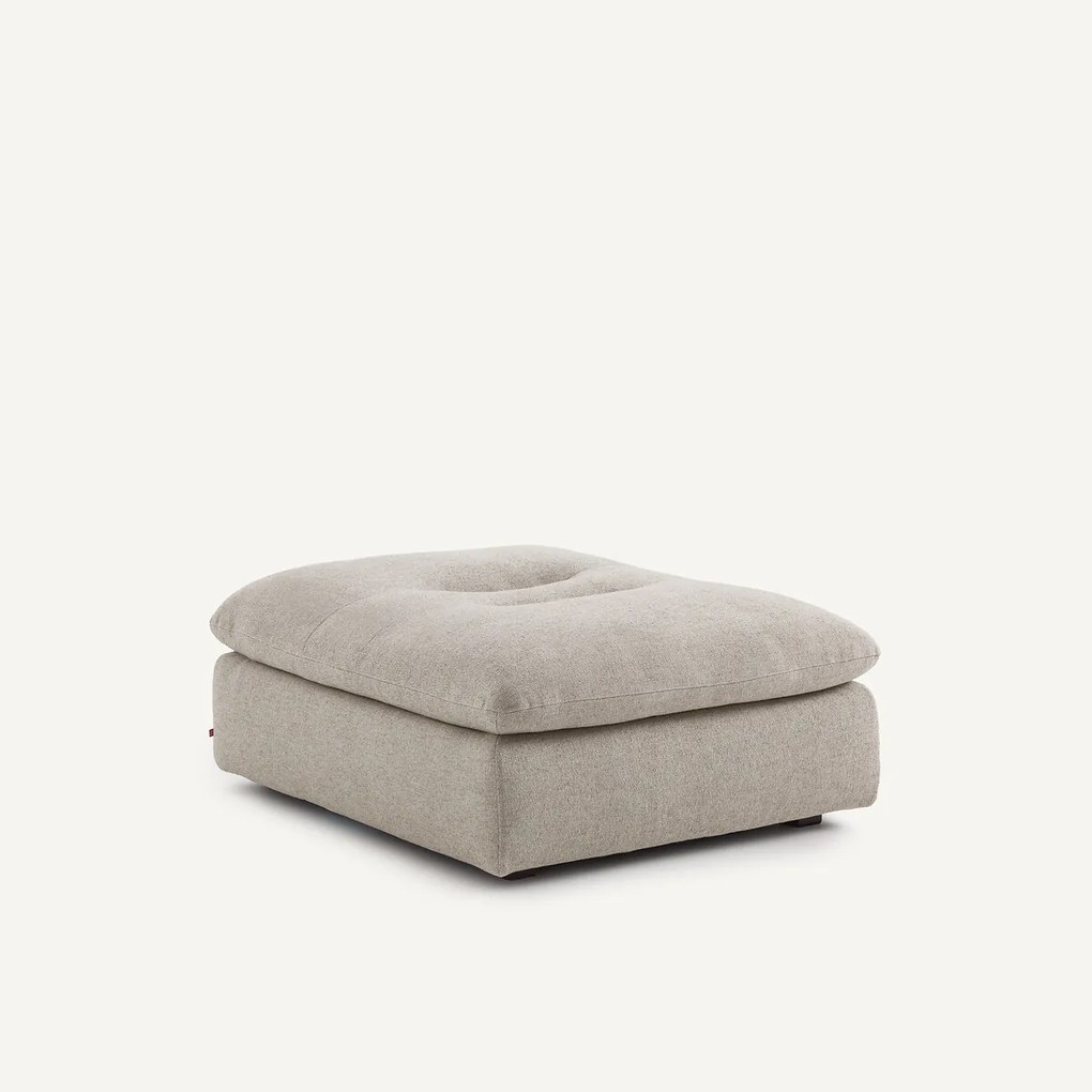 Modulaire voetensteun van getextureerd linnen en viscose, GIULIANO