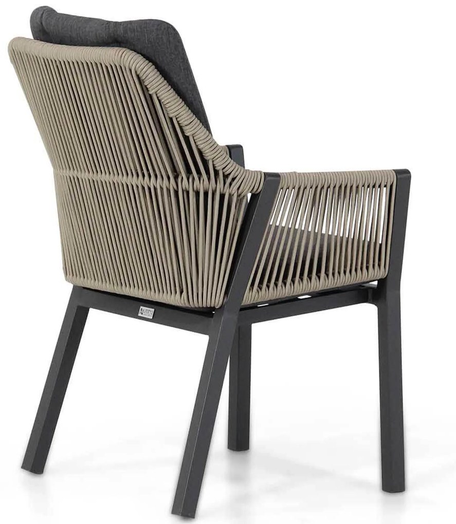 Tuinset 6 personen 240 cm Rope Taupe Lifestyle Garden Furniture Verona/Brookline
