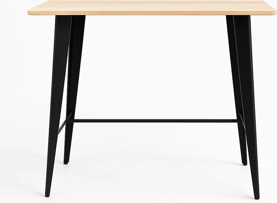 Torix Hoge Rechthoekige Tafel Natuurlijk Hout