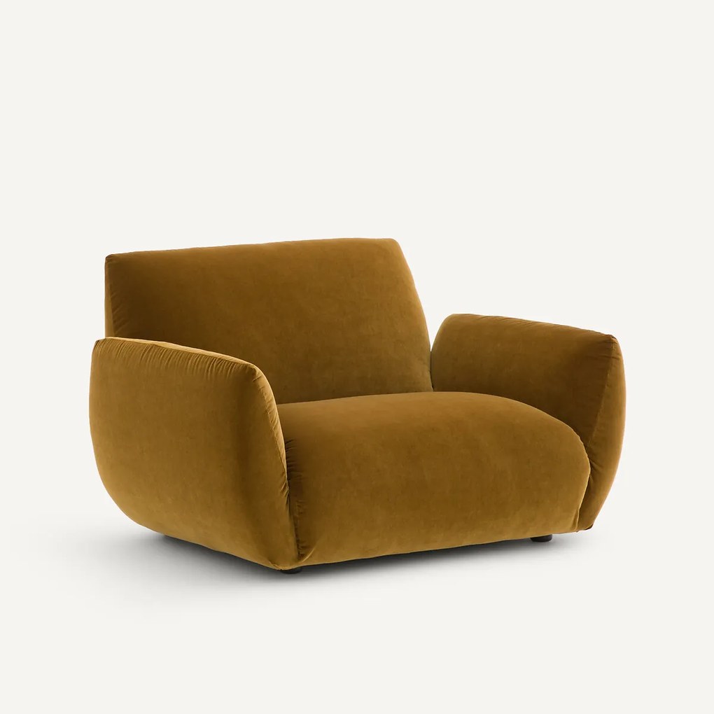 Fauteuil in fluweel, Spogano