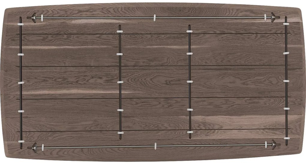 Goossens Excellent Eettafel Uniek, Semi rechthoekig 180 x 100 cm