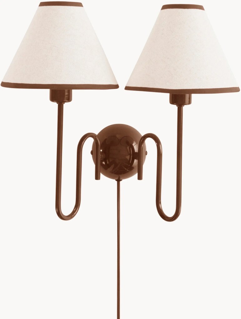 Wandlamp Juliet van linnen