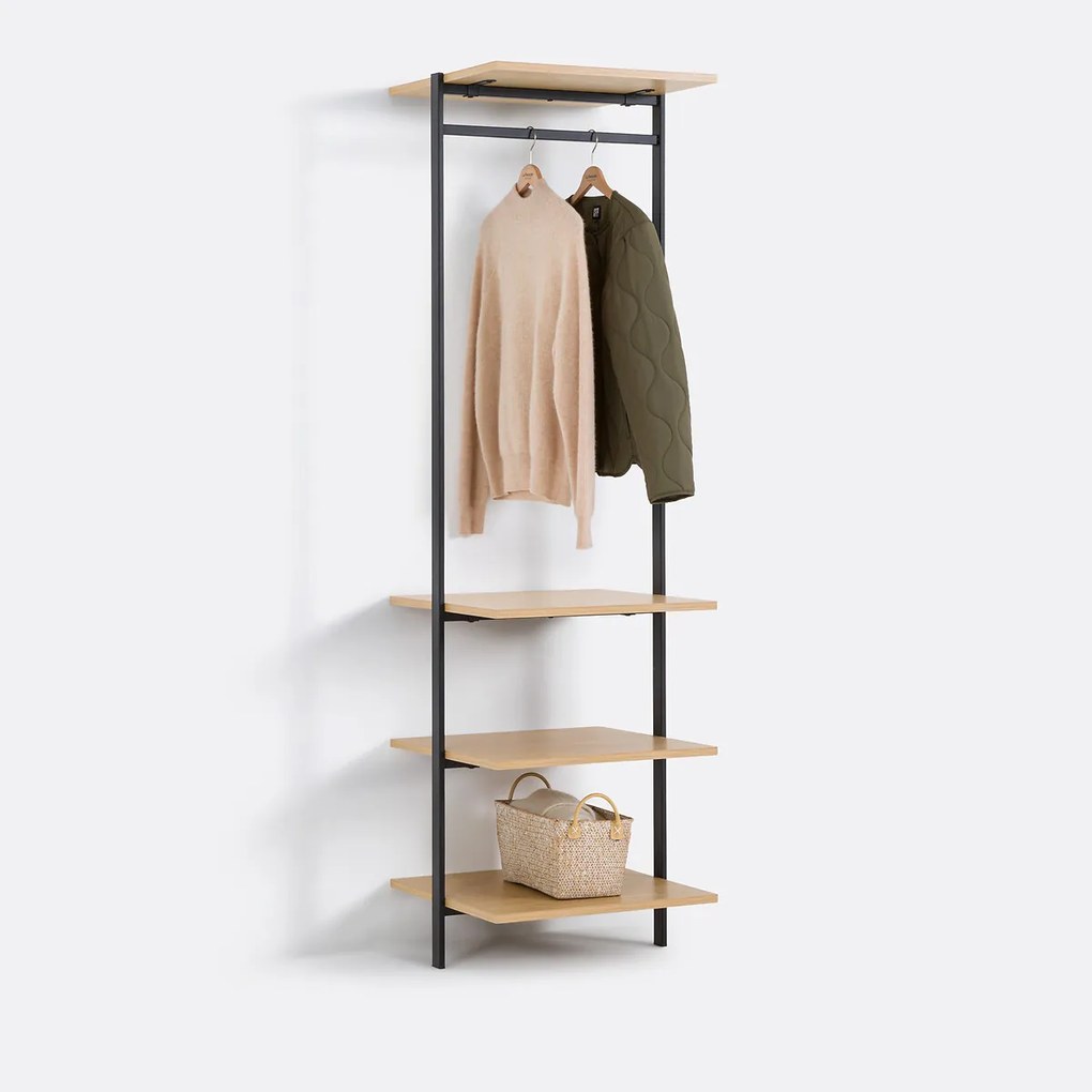 Kleedmodule met 4 legplanken, Talist