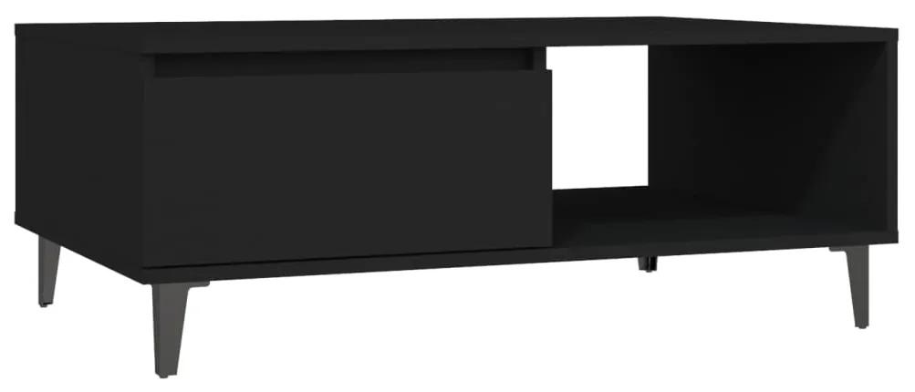 vidaXL Salontafel 90x60x35 cm spaanplaat zwart