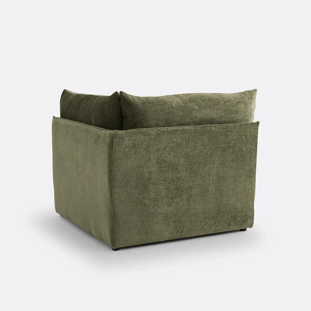 Modulaire bank in getextureerd fluweel, Malo