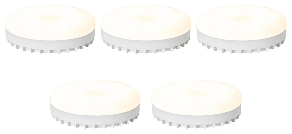 Set van 5 Smart GX53 dimbare LED lampen opaal 9W 806 lm 2700-6500K Zigbee