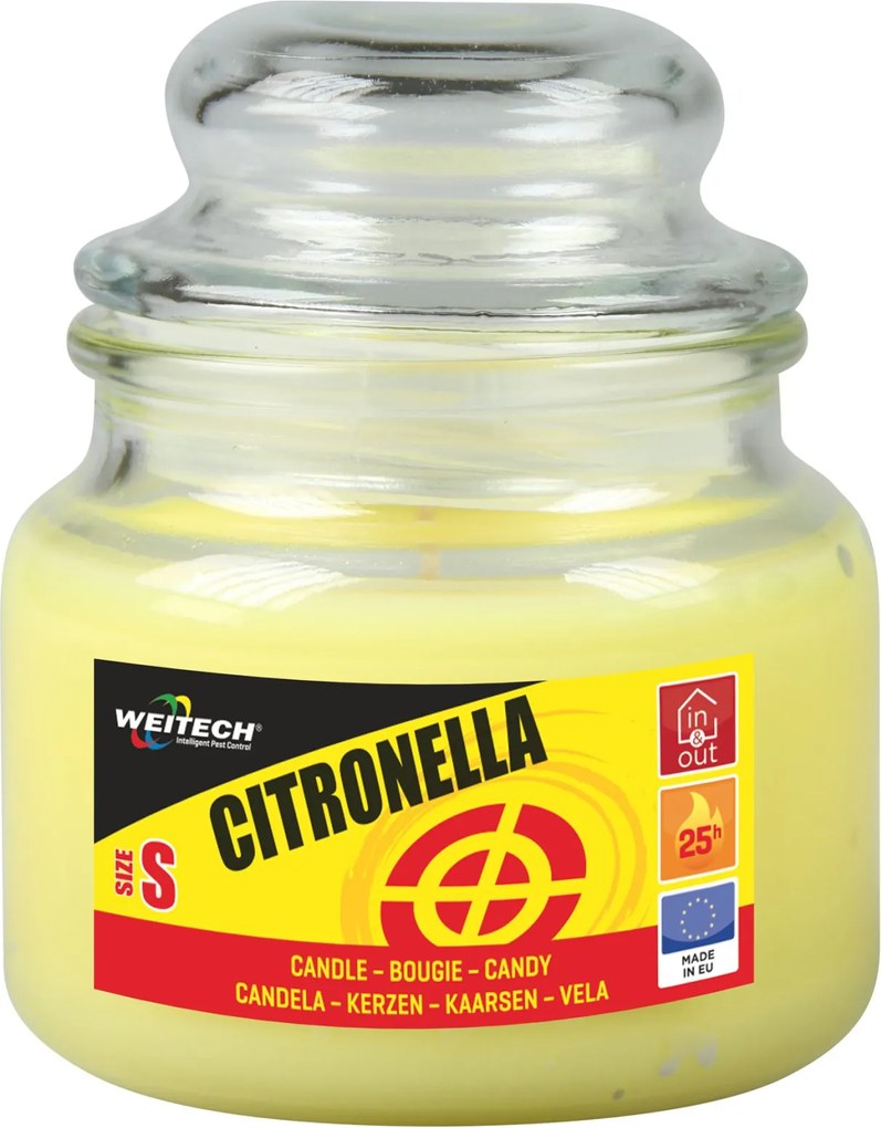 Weitech WK8026 Citronella Kaars Klein - 90g - 25 Uur brandtijd