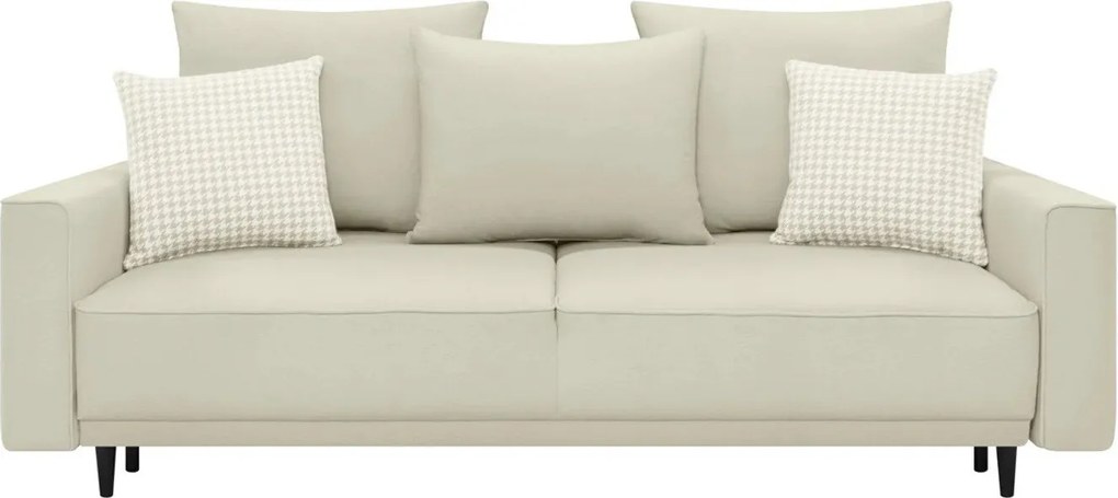 Slaapbank Boston 769, Aanwezig, Beige, 103x233x108cm, 94 kg, Poten: Hout