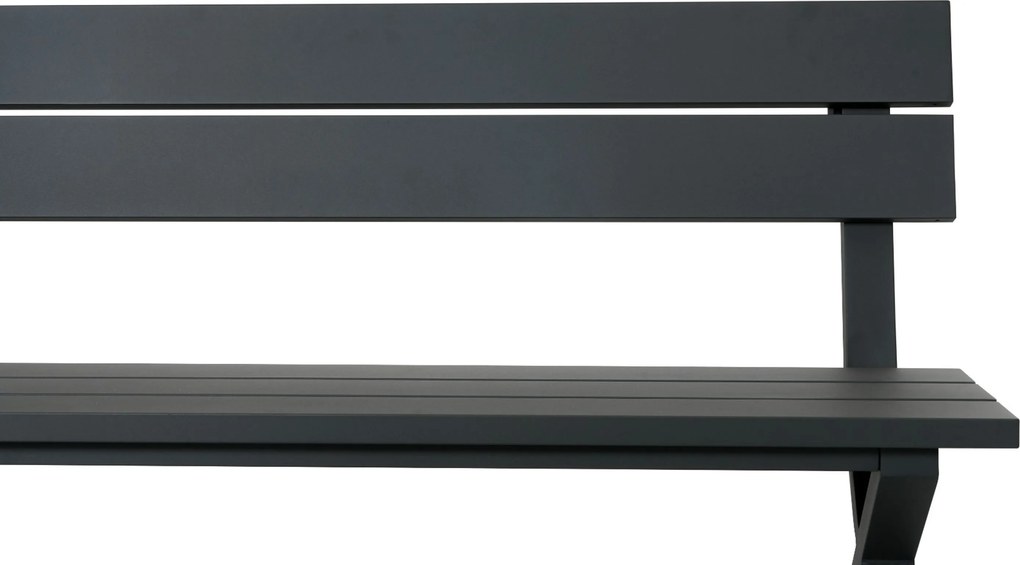 Tuinbank  aluminium 160 cm Aluminium Grijs-antraciet  Presto Crosano