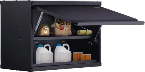 VEVOR Werkplaatswandkast 77 x 31,8 x 50 cm Hangkast 108 kg Totale capaciteit (2 planken) Werkplaatskast Gemaakt van 0,6 mm dikke SPCC-staalplaat Ideaal als opbergkast, gereedschapskast, kantoorkast