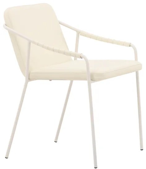 Jörn Eetkamerstoel - Mattias  - Beige - PU-Leer  - Jörn