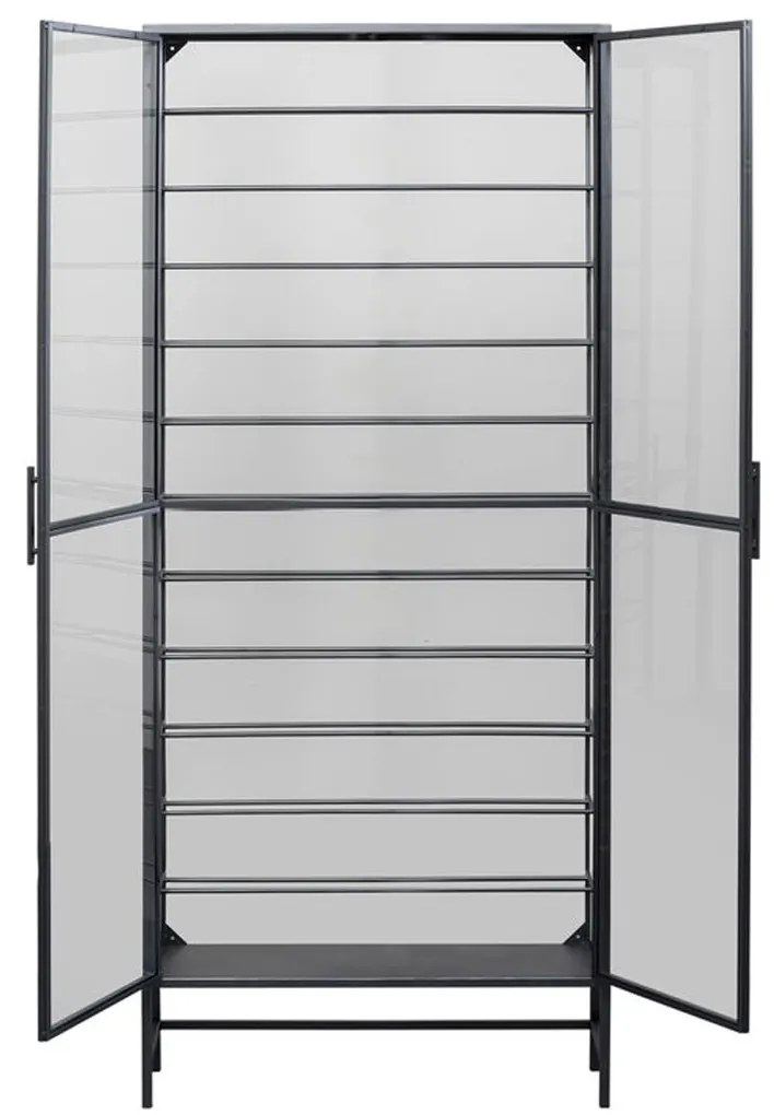 Glazen Wijnkast Vitrine - 75x20x180cm.