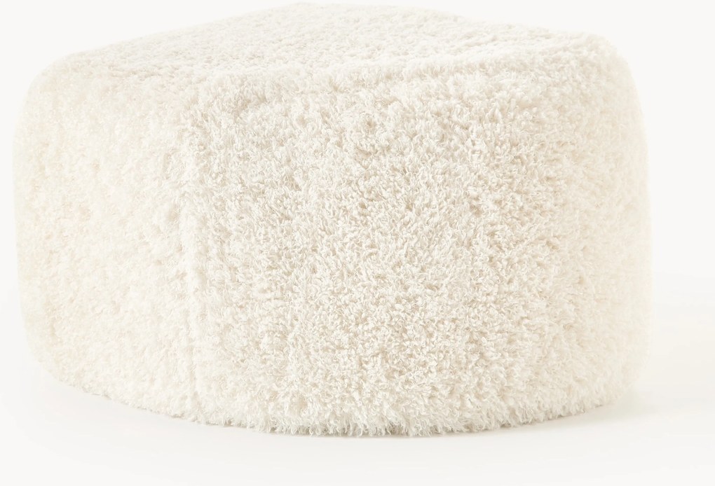 Ovale teddy ottoman Wolke