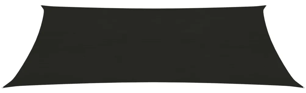 vidaXL Zonnezeil 160 g/m² 4x7 m HDPE zwart