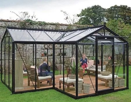 ACD tuinkamer Hélène - 3,77 x 4,45m - Blackline
