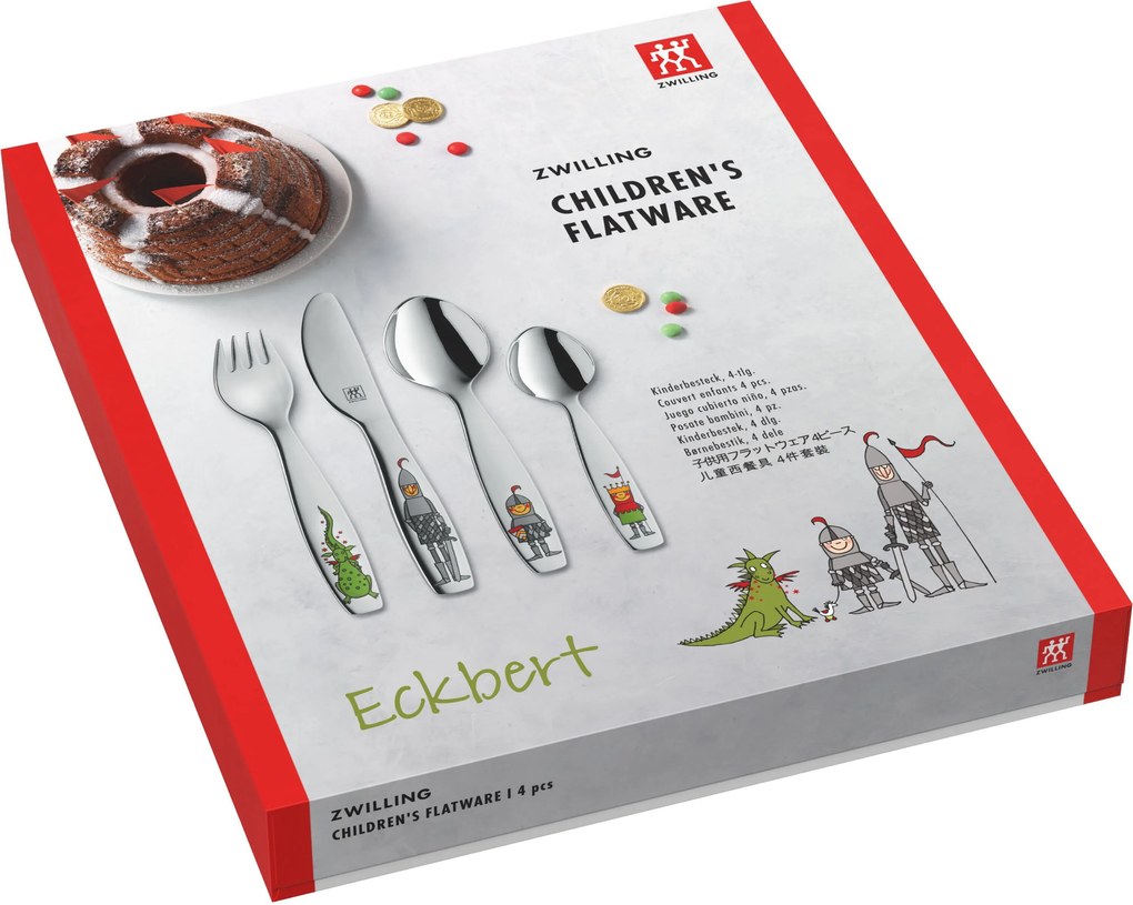 ZWILLING Ridder Eckbert Kinderbestekset, 4-delig - Ridder Eckbert - ZWILLING
