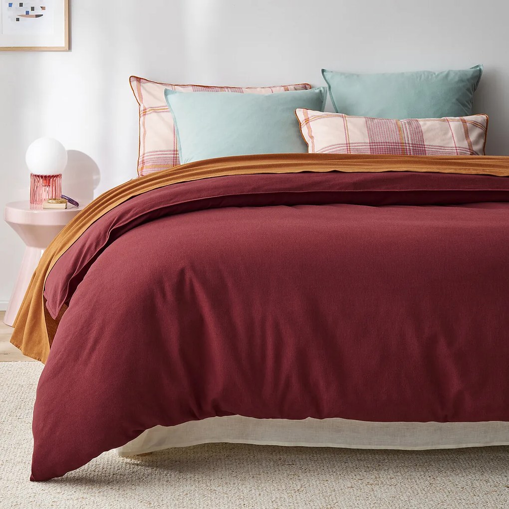 Plat laken, in katoen flanel, Clara