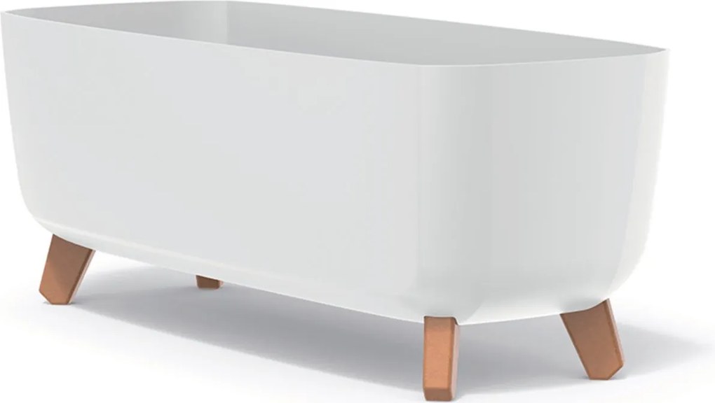 Prosperplast Gracia Case - Wit - 58 x 24 cm - Op Poten