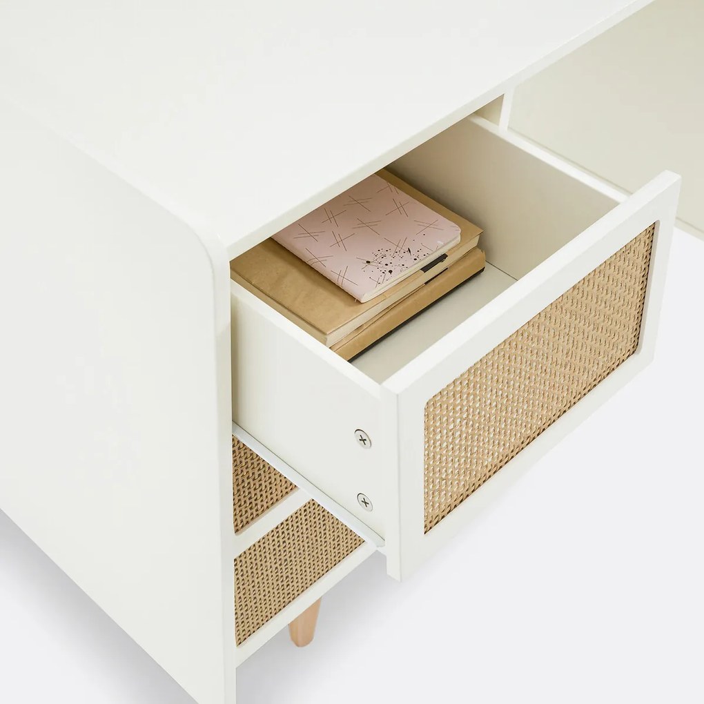 Bureau met dubbele sokkel en 6 lades, Kaya