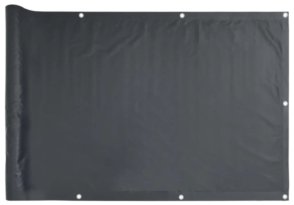 vidaXL Balkonscherm 90x600 cm oxford stof antraciet