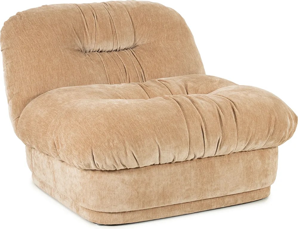 Fauteuil Met Geplooide Stof